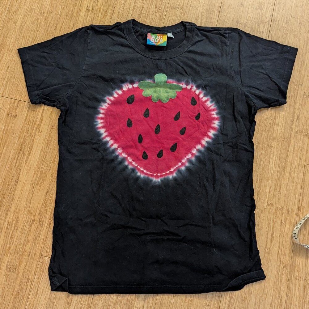 Big Bud Press BBP Strawberry Tie Dye Tee Black Size S Unisex